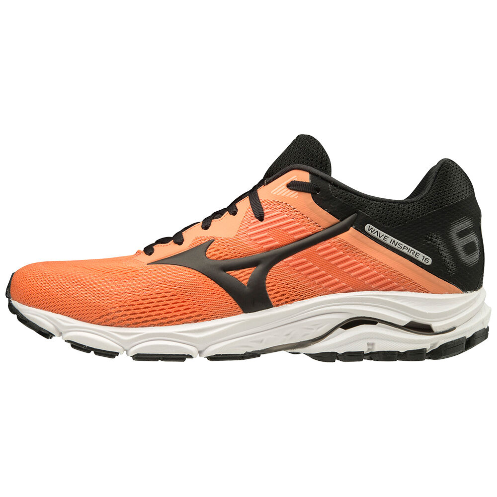 Zapatillas Running Mizuno Wave Inspire 16 Hombre Naranjas/Negras España JQZS-42069